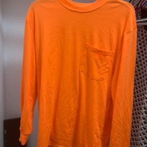 orange sweatshirt